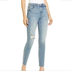 Blank NYC Great Jones High Rise skinny You're Welcome distressed faded new 18W